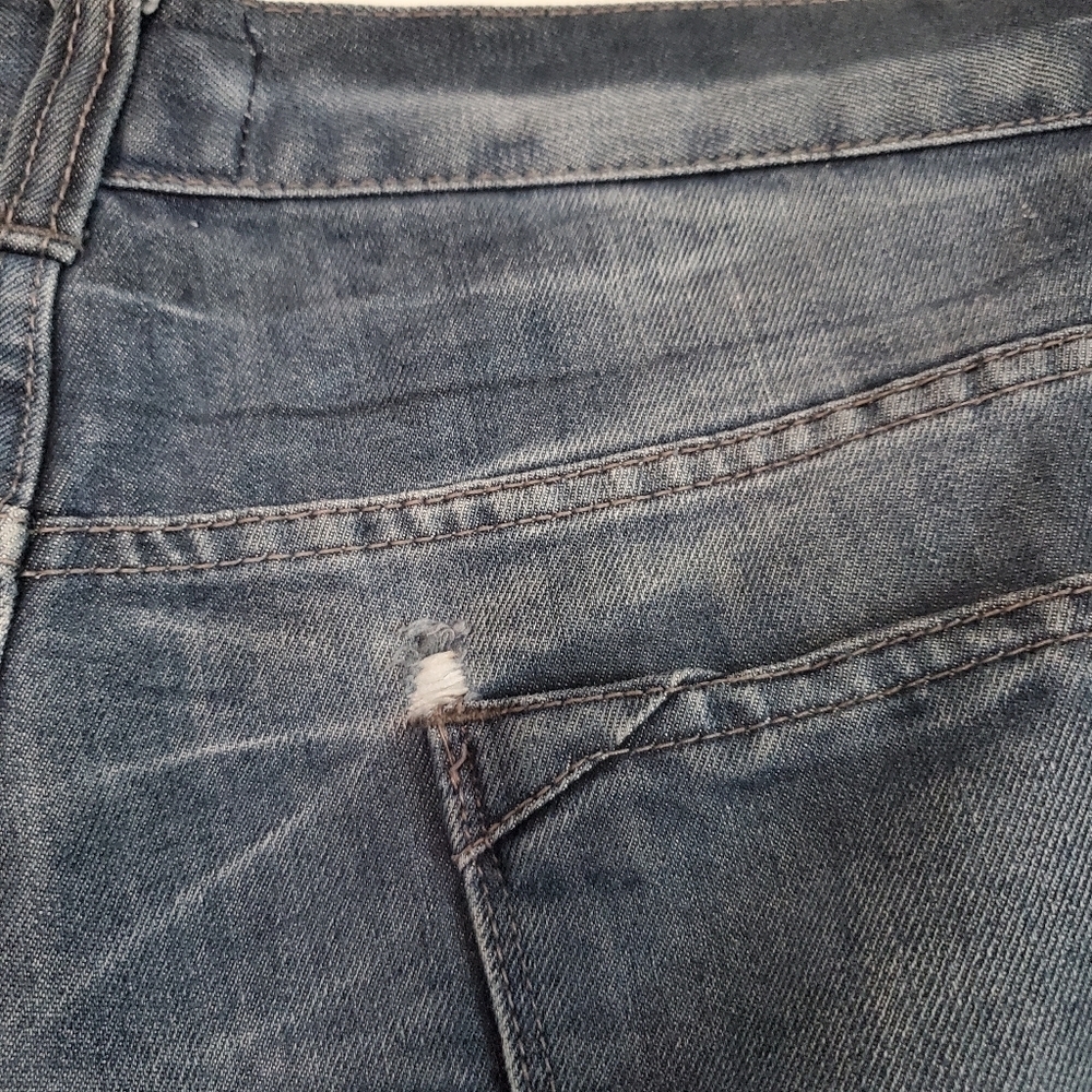Free Planet Denim Blue Jeans Straight Leg Men's Size 40WX32L - Picture 7 of 12